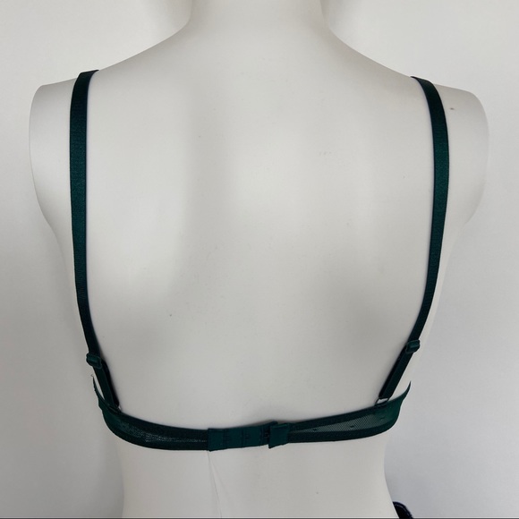 Free People Half Wire Lace Triangle Bra in Emerald - Picture 4 of 4